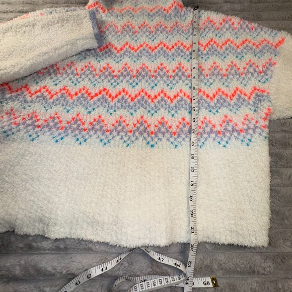 Anthropologie Pilcro Sweater Womens 10 Selene Fair Isle Nordic Stretch Boxy Fit - Picture 7 of 10